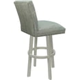 thumbnail image 2 of Swivel Wood Extra Tall Stool Sommerville 34" Seat - Aqua Teal Fabric - White, 2 of 4