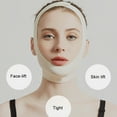 thumbnail image 4 of Cinturón adelgazante para estiramiento Facial, mejillas faciales, forma de V, levanta la máscara fina, correa, línea Facial, transpirable, doble mentón, reduce el vendaje, 4 of 8