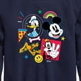 thumbnail image 3 of Disney - Goofy Donald Mickey Pluto Stickers - Youth Crewneck Fleece Sweatshirt, 3 of 5