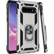 Galaxy S10+ Plus Case,(NOT for Small S10),Military Grade 16ft. Drop Tested Cover with Magnetic Ring Kickstand