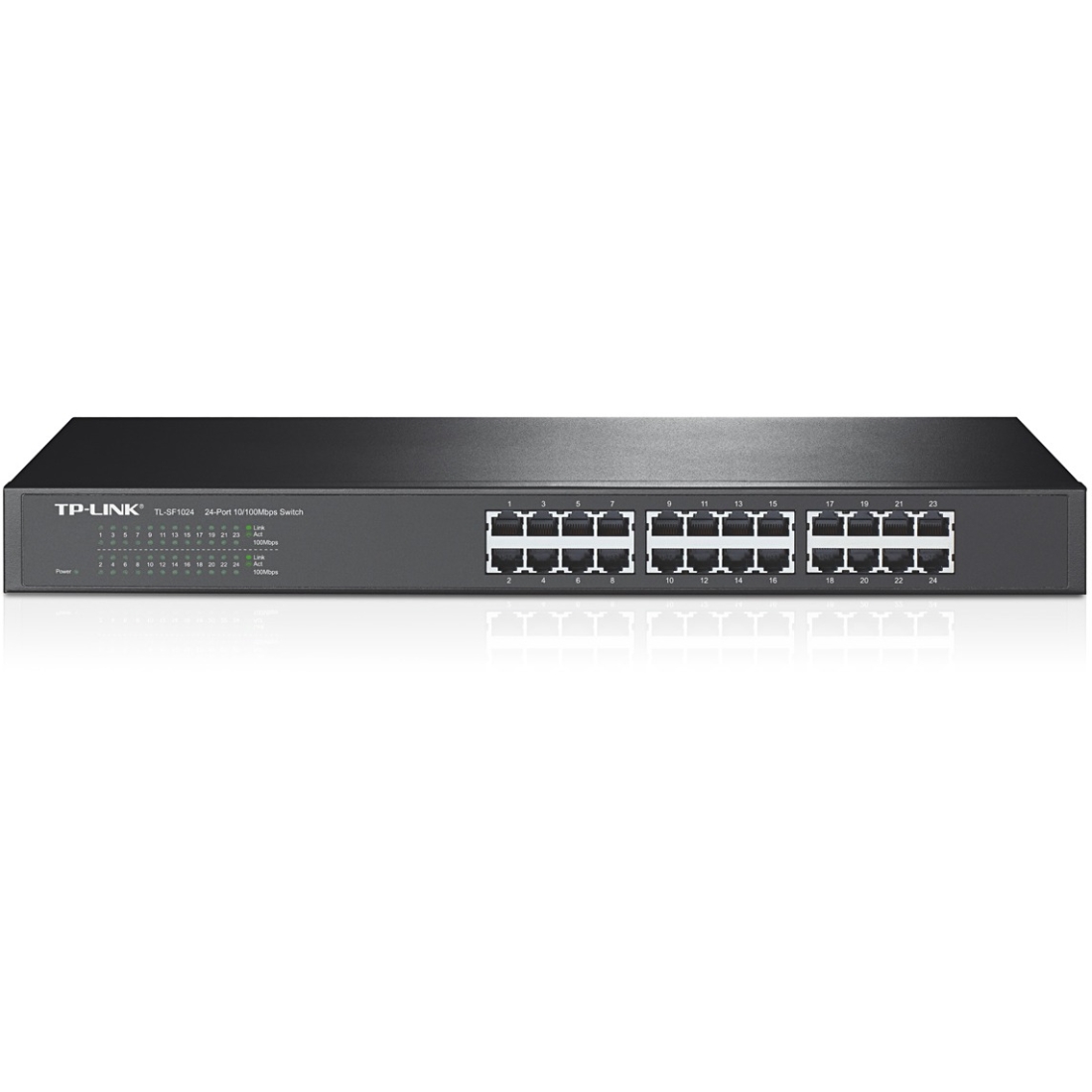 TL-SF1024 24PORT 10/100 STACKABLE RJ45 W/ RM STEEL CASE
