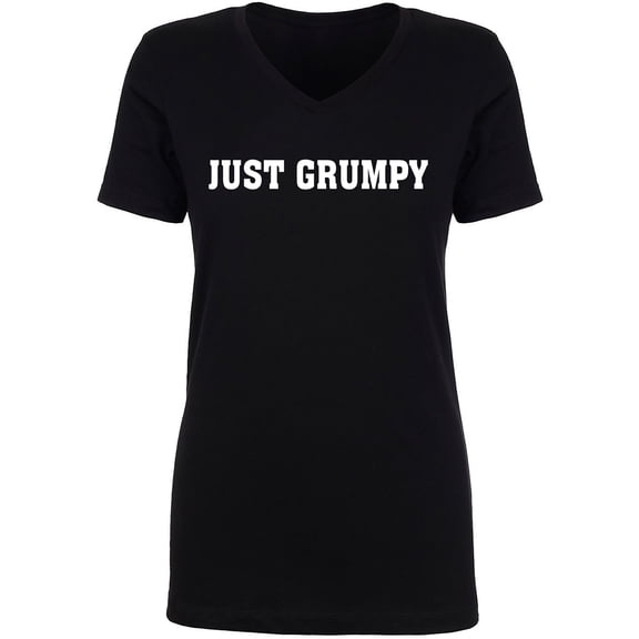 Just Grumpy Womens V-Neck T-Shirt