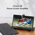 thumbnail image 2 of 14'' Portable Phone Magnifier,3D Screen Amplifier Phone Holder Smartphone Screen Magnifier Magnifier Suitable for Watching Videos on All Smartphones(Black), 2 of 5