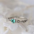 thumbnail image 1 of Anillo de corazón sencillo Huitan para mujer, bonitos anillos de dedo para mujer, regalo de cumpleaños romántico para novia, joyería de piedra de circón a la moda Dengxun unisex, 1 of 2