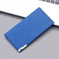 thumbnail image 2 of Fashion ID Long Wallet Hasp Canvas Solid Color Men Open Purse Multiple Card Slots Clutch Bag Wrist Wallet, 2 of 7