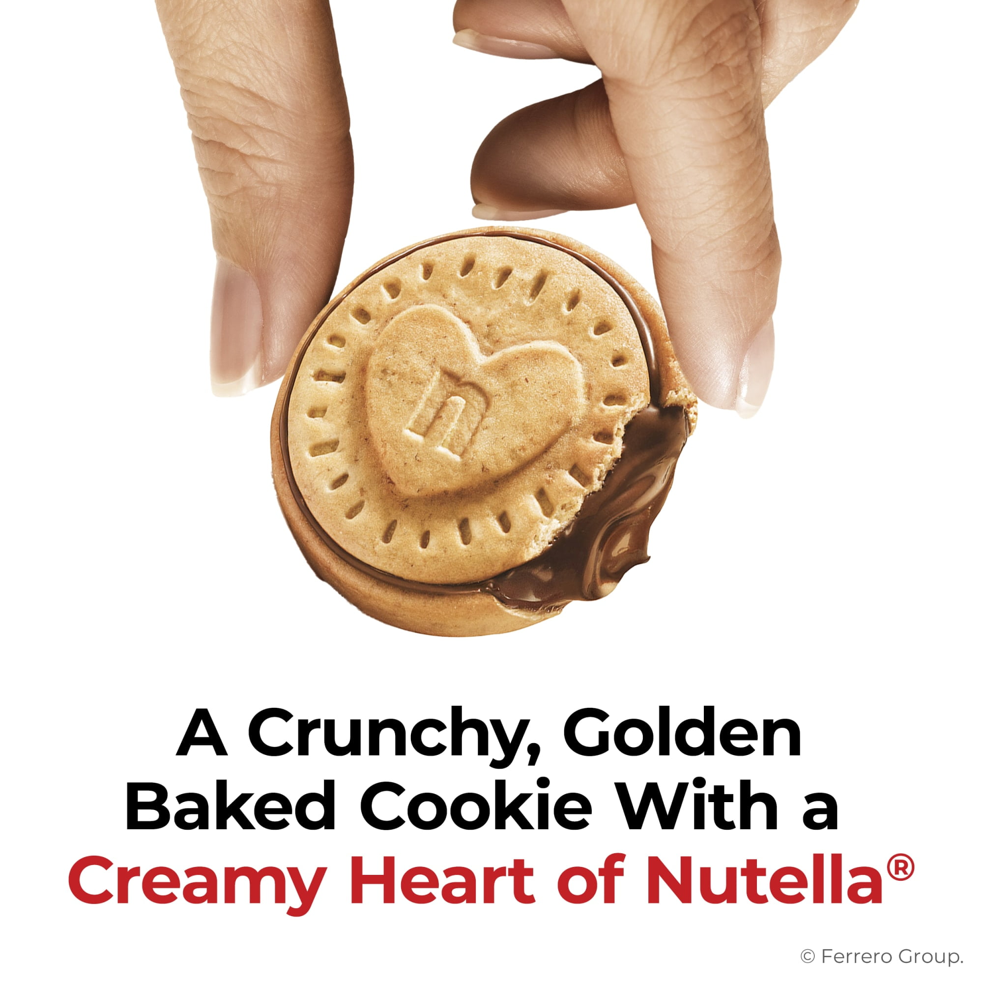 Nutella Biscuits Cookies Filled with Nutella Hazelnut Spread, Sweet Snack Pack, 9.7 oz