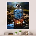 thumbnail image 2 of Designart "Stylish Blue Perfume Delight V" Fashion Metal Art Print, 2 of 5