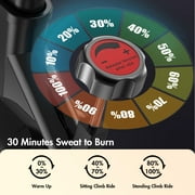 Arcon Exercise Bike, Indoor Cycling Bike, Stationary Bike for Home Cardio Gym with Silent Belt Drive, Workout Bike With Digital Display & Comfortable Seat, Black and Red