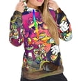 thumbnail image 5 of Lsque Mario Pattern Casual Women's Hoodie,Hooded Sweatshirt with Kangaroo Pocket,Pullover Hoodie with Eye-catching Drawstrings-Medium, 5 of 8