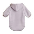 thumbnail image 6 of NovaStitch Dog Sweaters Dog Hoodie Solid Soft Brushed Coat Winter Fleece Clothes Sweatshirt for Small and Medium Dogs Light Purple L, 6 of 7