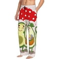 thumbnail image 6 of Sikiie Avocado Lovers Wearing Umbrella Mens Pajama Pants Sleep & Lounge Pants, PJ Bottoms With elastic waistb and Pockets Large, 6 of 6