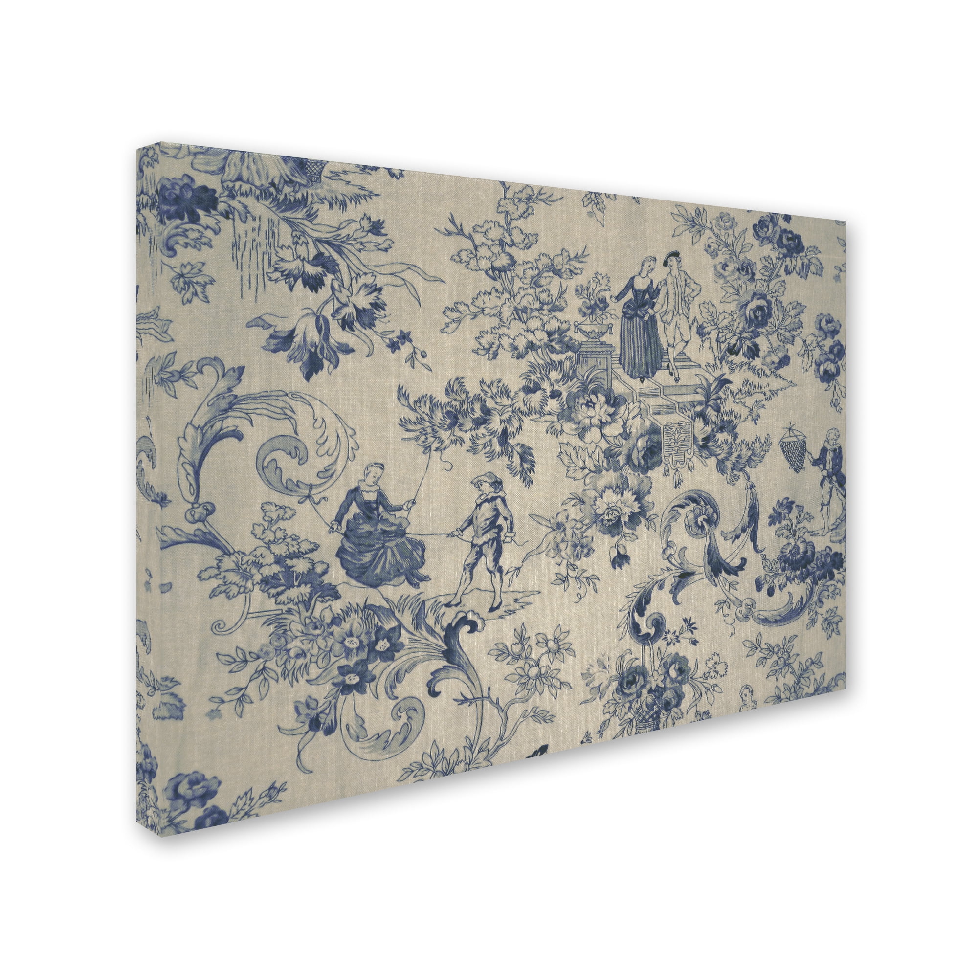 Trademark Fine Art "Toile Fabrics I" Canvas Art by Color Bakery