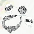 thumbnail image 4 of Unique Bargains Leopard Spot Wide Bow Headbands Fashion Hair Hoop with Bow Knotted for  Women White, 4 of 7