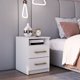 thumbnail image 2 of Buro Mesa de Noche Con 2 Cajones Color Blanco Veneza 2329, 2 of 3