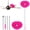 Pink, variant on Ceiling Fan Cleaner Duster Reusble Microfiber Ceiling Fan Duster with 13" to 49.7" Extendable Handle Pole, Red