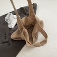 thumbnail image 2 of Bolso Mano para Mujer Hombro Ganchillo Tejido Gran Capacidad Playa Verano, 2 of 9