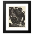 thumbnail image 2 of Letterio Calapai 12x14 Black Modern Framed Museum Art Print Titled - How God Fix Jonah Pl12 (1946), 2 of 5