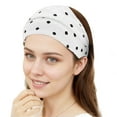 thumbnail image 4 of Unique Bargains 1 Pc Headband Argyle Lace Wide Hairband for Women White, 4 of 5
