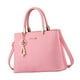 thumbnail image 3 of Bolso de hombro para mujer, de gran capacidad, de piel sintética, informal, a la moda Rosa, 3 of 7
