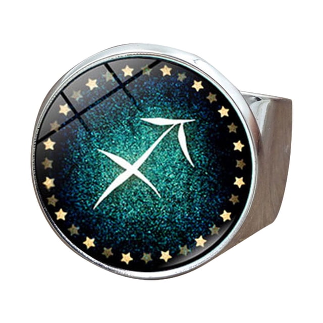 Anillos para mujer, regalos para mujer, diseño único luminoso, apertura de doce anillos, regalo para mujer, anillo