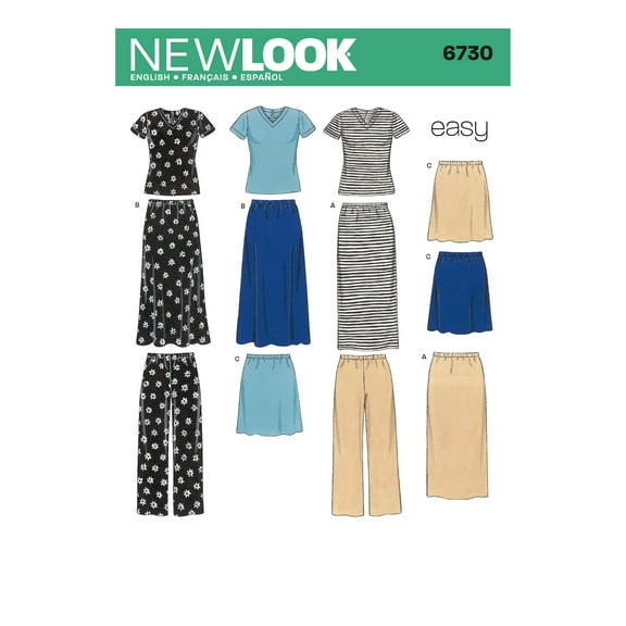Simplicity New Look Shirt, Dress & Pants Pattern, 1 Each