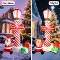thumbnail image 4 of ZXSWONLY 8.1ft Christmas Inflatable Lighthouse with Santa Claus and Gift Box, Christmas Inflatable Lighthouse with Built-in LED Lights for Holiday Party Outdoor Garden Yard Lawn Decoration, 4 of 8