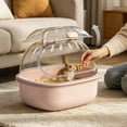 thumbnail image 4 of Portable Hamster Travel Cages with Water Bottle Transparent Hamster Carrier Cage Breathable Outdoor Small Animal Habitat Pet Carry Cage for Hamsters Squirrels Hedgehogs Small Rodents, 4 of 5