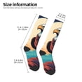 thumbnail image 4 of Vsdgher Cartoon Iceberg Bald Eagle Print Thigh High Socks Extra Long Stretchy Sock Women Over Knee High Opaque Stocking Daily Wear, 4 of 5