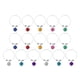 thumbnail image 5 of ColoMX 16pcs creativos de vidrio vino marcadores de vidrio encanto anillos para identificadores de la copa de fiesta, 5 of 7