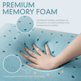 thumbnail image 4 of 2 Pack Memory Foam Pillows, Camping Pillows for Sleeping, CoolPillow for All Sleepers, Breathable Washable Cover, 4 of 5