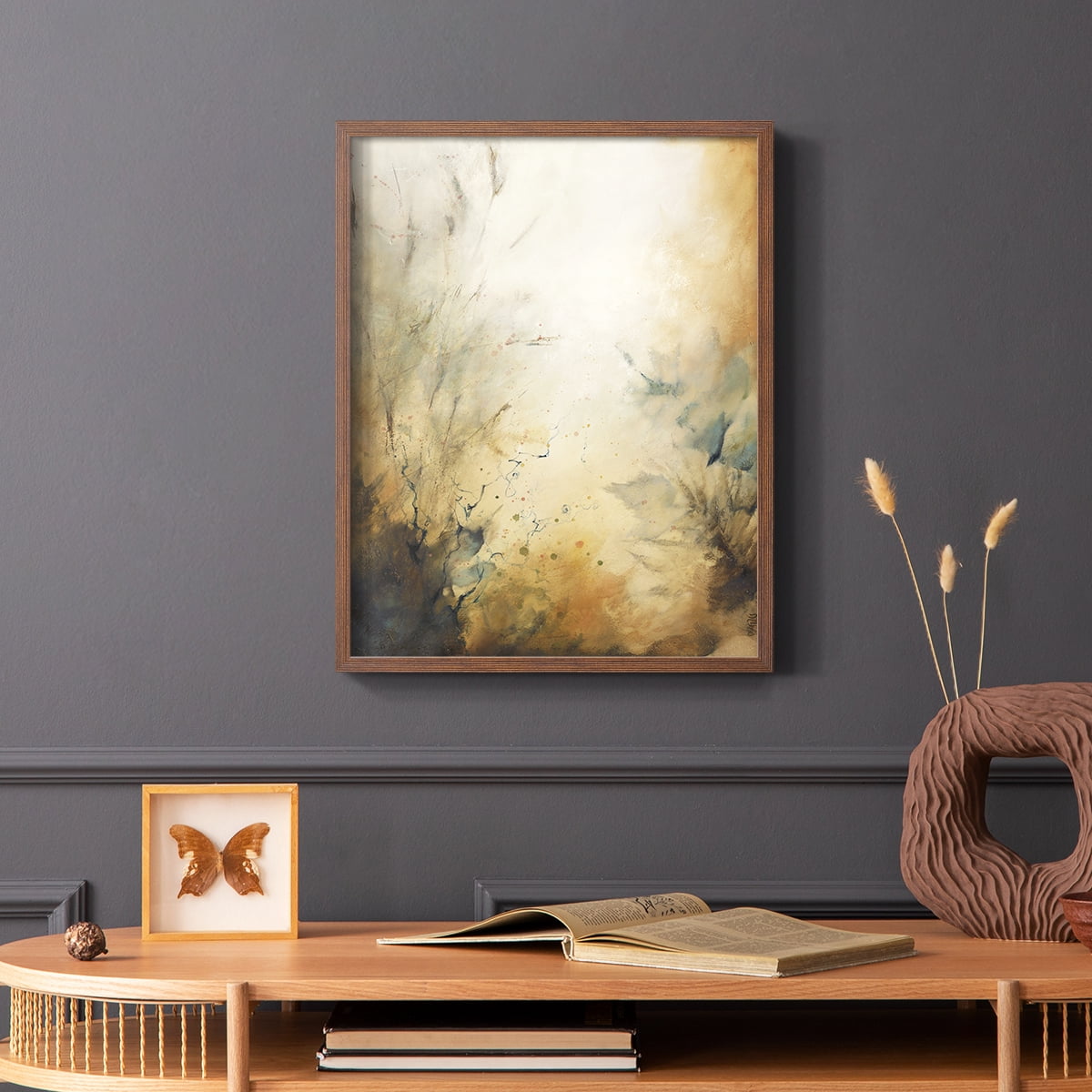 Desert Song I Framed Print in Brown Solid Wood Framed Print No Nail Hanging