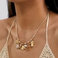 thumbnail image 3 of NICKSUN Dopamine Contrast Color Braided Rope Necklace, Gradient Glazed Fish Starfish Seashell Multi-Charm Choker, Bohemian Beach Vacation Statement Neck Jewelry, 3 of 6