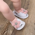 thumbnail image 2 of Mikilon Toddler Kids Baby Girls Summer Solid Color Flowers Non-slip Soft-soled Shoes Toddler Shoes for Girls 0-3 Month 2023 Summer Deals, 2 of 7
