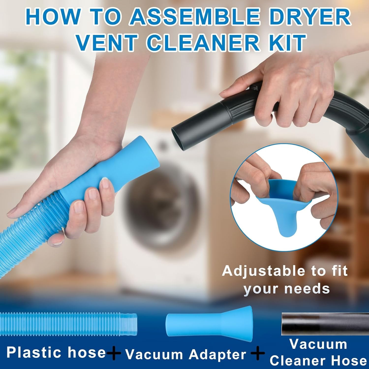 4 count Dryer Vent Cleaner Kit? with ?Lint ? - Professional ?Dryer Vent ?, ?Flexible Cleaning Tools? for ?Lint ?, ?Appliance ? & ?Dryer Filter?