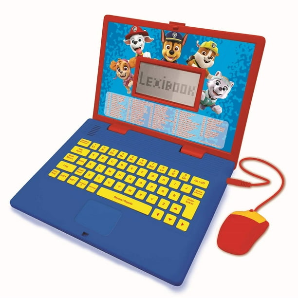 Lexibook educativo bilingüe para portátil Paw Patrol Kids, rojo y azul