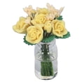 thumbnail image 4 of Casa de muñecas a escala 1:12, modelo de rosa amarilla, bonita miniatura de arcilla simulada, decoración de flores, accesorios de regalo, 4 of 14