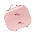 thumbnail image 4 of Pink Plastic Storage Box for Makeup and Cosmetic Items with Good Sealing Performance and Sturdy Structure 1Pc, 4 of 4
