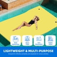 thumbnail image 5 of DEXTRUS 9' X 6' Inflatable Rafts Water Mat - Floating Island Lily Pad for Pools, Lakes, Beach - Fun for Adults, XPE Foam Construction, 5 of 11