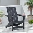 thumbnail image 2 of GDF Studio Panagiota Outdoor Resin Adirondack Chair, Black, 2 of 7