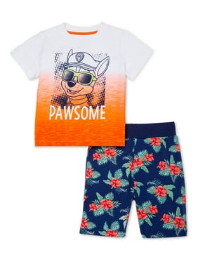 Paw Patrol Baby Toddler Boy T-shirt & Shorts, 2pc Outfit Set