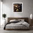 thumbnail image 3 of Stephen Chambers 26x26 White Modern Wood Framed Wall Art Titled - Skull 65, 3 of 6