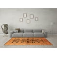 thumbnail image 3 of Ahgly Company Indoor Rectangle Oriental Orange Industrial Area Rugs, 6' x 9', 3 of 4