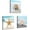 Beach artworks, variant on Beach Picture Artwork Seascape Painting: Seashell and Starfish Wall Art Print on Canvas for Bathroom (12" W x 12" H x 3 PCS, Multi-Sized)
