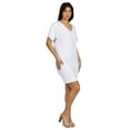 thumbnail image 5 of Womens V Neck Short Sleeve T Shirt Dress, 5 of 11