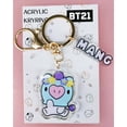 thumbnail image 1 of Nuevo Anime Flores BTS BT21 Acrílico De Doble Cara Llavero Colgante De Oro Accesorios Regalo CHIMMY COOKY KOYA MANG RJ SHOOKY TATA, 1 of 4