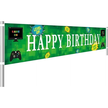 Lager Race Car Happy Birthday Banner, Red Racing Themed Party Supplies Decorations, Let's Go Racing Checkered Flag, Backdrop Background Table Cover (9.8 x 1.6 feet)