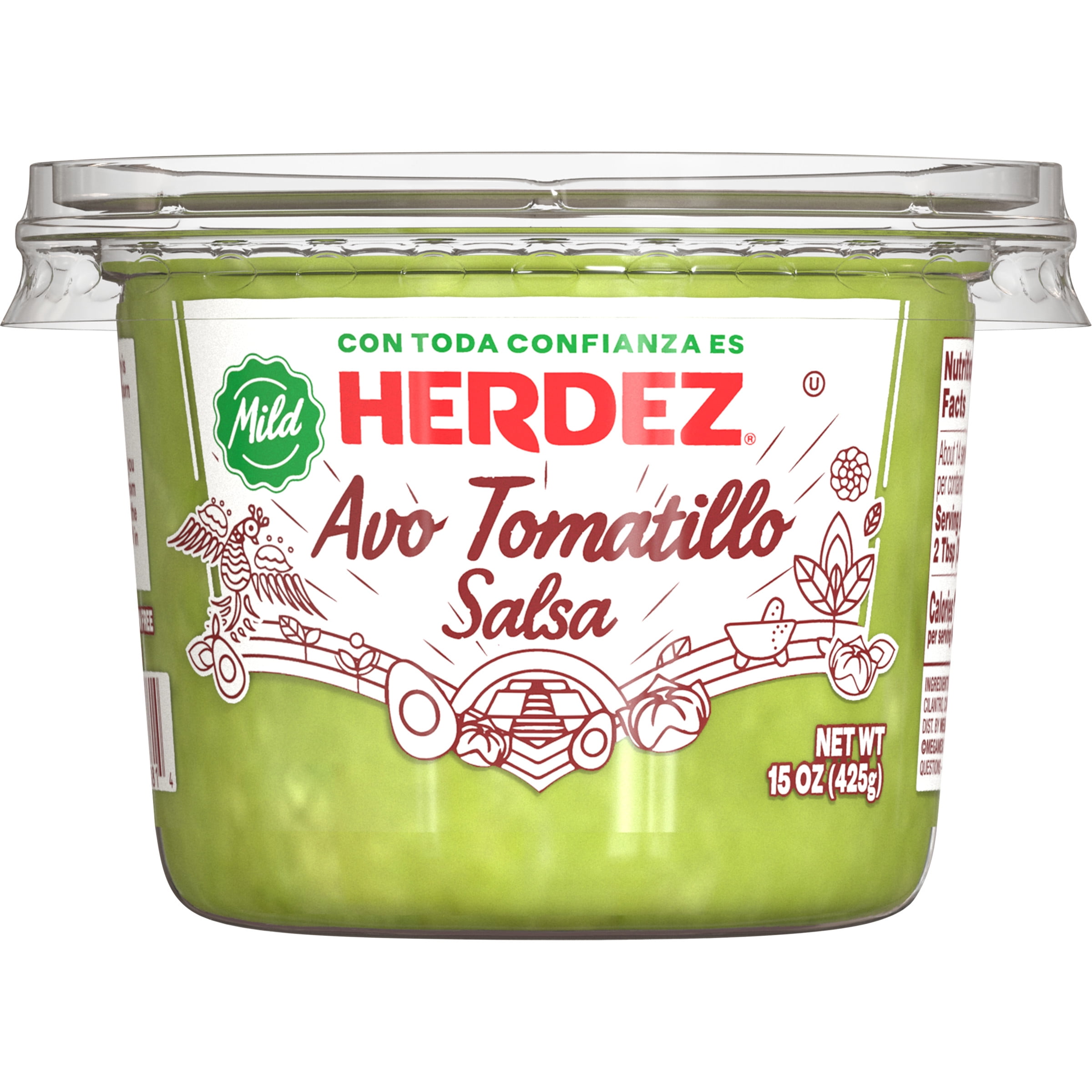 HERDEZ Avocado Tomatillo Salsa Cup 15 oz