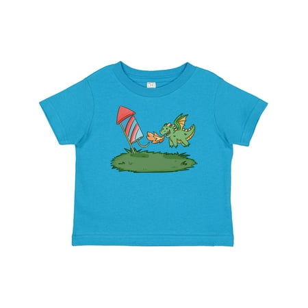 

Inktastic 4th of July Cute Green Firework Dragon Gift Baby Boy or Baby Girl T-Shirt