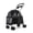 Black, variant on Lanzxjv 4 Wheels Dog Cat Stroller, Outdoor Travel Pet Folding Stroller, Dog Cat Cage Stroller with Cup Holder, Visible Window for Medium Small Dog