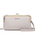 thumbnail image 1 of Bolso para teléfono móvil de gran capacidad, de moda, de color caramelo, para mujer, tipo billetera, cuadrado, de piel sintética, para cambiar de mano, 1 of 6